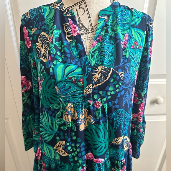New Lilly Pulitzer Gabriel 3/4 Sleeve Tunic Dress Size 4 Small - Picture 7 of 12